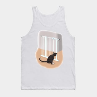 聪明的小黑猫smart little black cat Tank Top